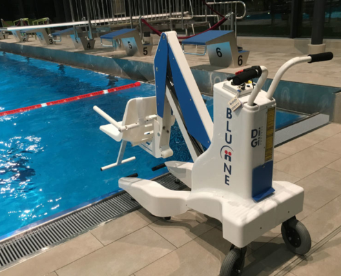 Lift for disabled pool